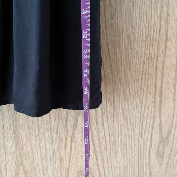 Old Navy Fit & Flare Long-Sleeve Smocked Black Mini Dress - Picture 8 of 9